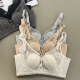 古妃1005性感超薄蕾丝水晶杯内衣无钢圈网纱调整上托收副乳文胸
