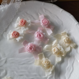 5个服装 饰品辅料饰品配件婚纱胸花diy手工花发饰辅料立体小花朵 装