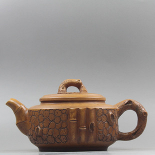 紫砂壶纯全手工仿古仿老段泥仿品陈鸣远制周盘松树根供春壶茶壶