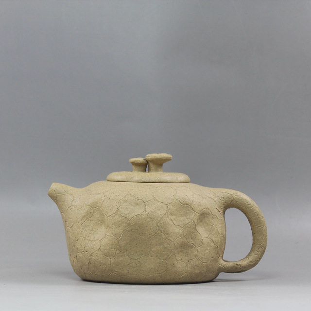 紫砂壶纯全手工李东全制原矿几乎绝迹白泥灰段泥灵芝供春壶茶壶