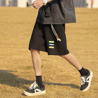 2025 夏季新款 外景大码港风华夫格休闲短裤M-5X HK23141-特P20