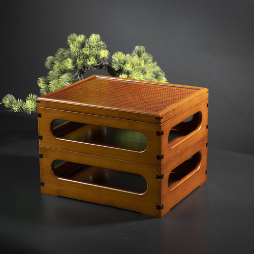 XZ003手工竹制乾隆百宝箱