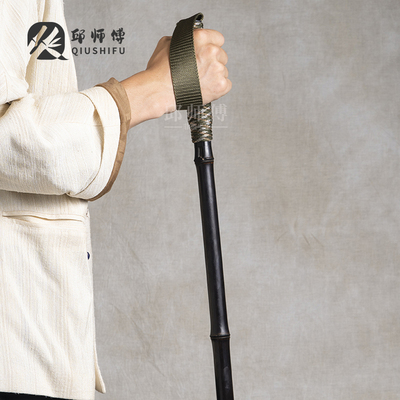邱师傅竹木1.2米竹子手杖紫竹登山杖拐杖孝敬老年人礼物竹棍拐杖