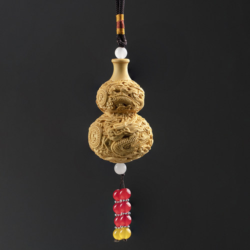 邱师傅竹木广东黄杨木汽车挂件