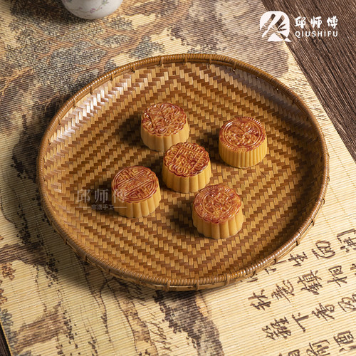 竹编果盘结婚篮竹制食品收纳盘