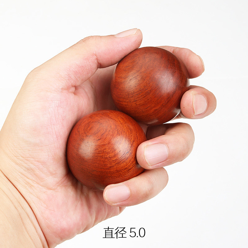 邱师傅竹木花梨木手球老年人锻炼手指灵活纯天然健身手握手保健球