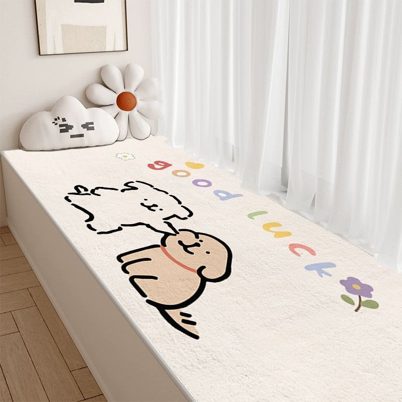 仿羊绒飘窗垫窗台垫四季通用