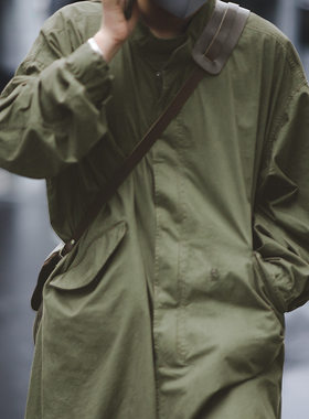 马登工装 美式复古二战M51战壕派克服鱼尾风衣长款大衣斗篷外套男