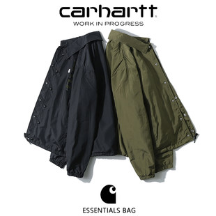 carhartt Однотонная бархатная куртка, высокий воротник, увеличенная толщина, оверсайз
