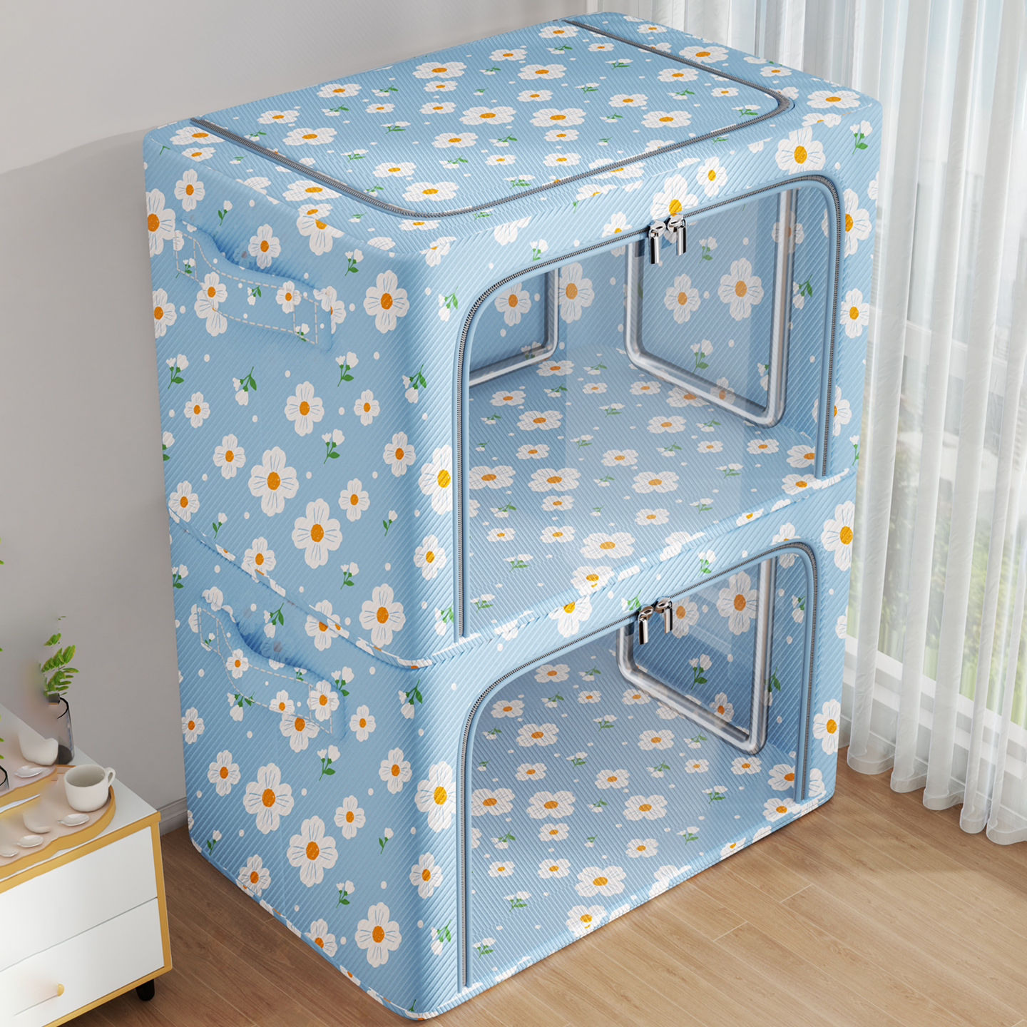 【大到能装人！】牛津布收纳箱