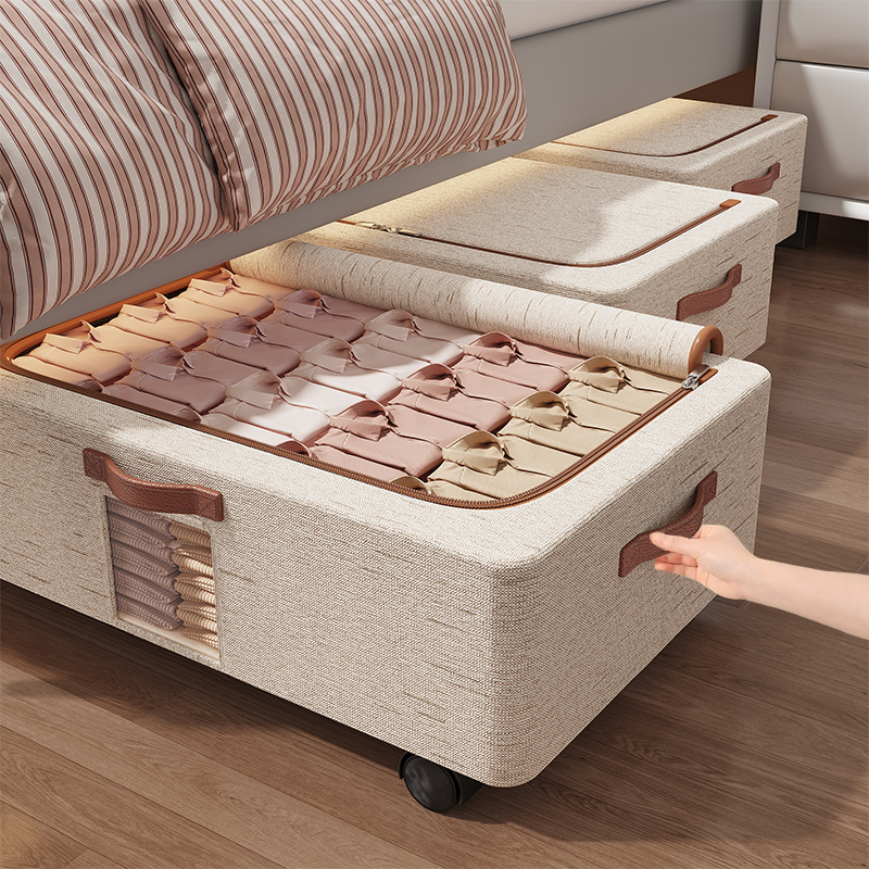 【床下扩容神器】带轮床底收纳箱