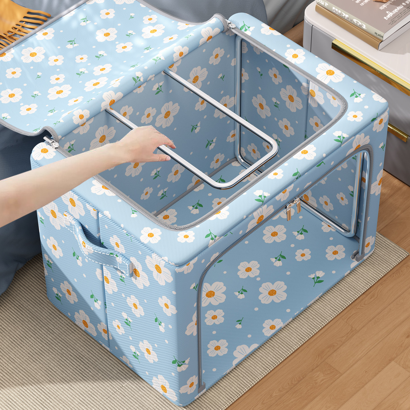 衣服收纳箱家用布艺衣柜衣物整理盒大容量筐袋牛津布储物箱子神器