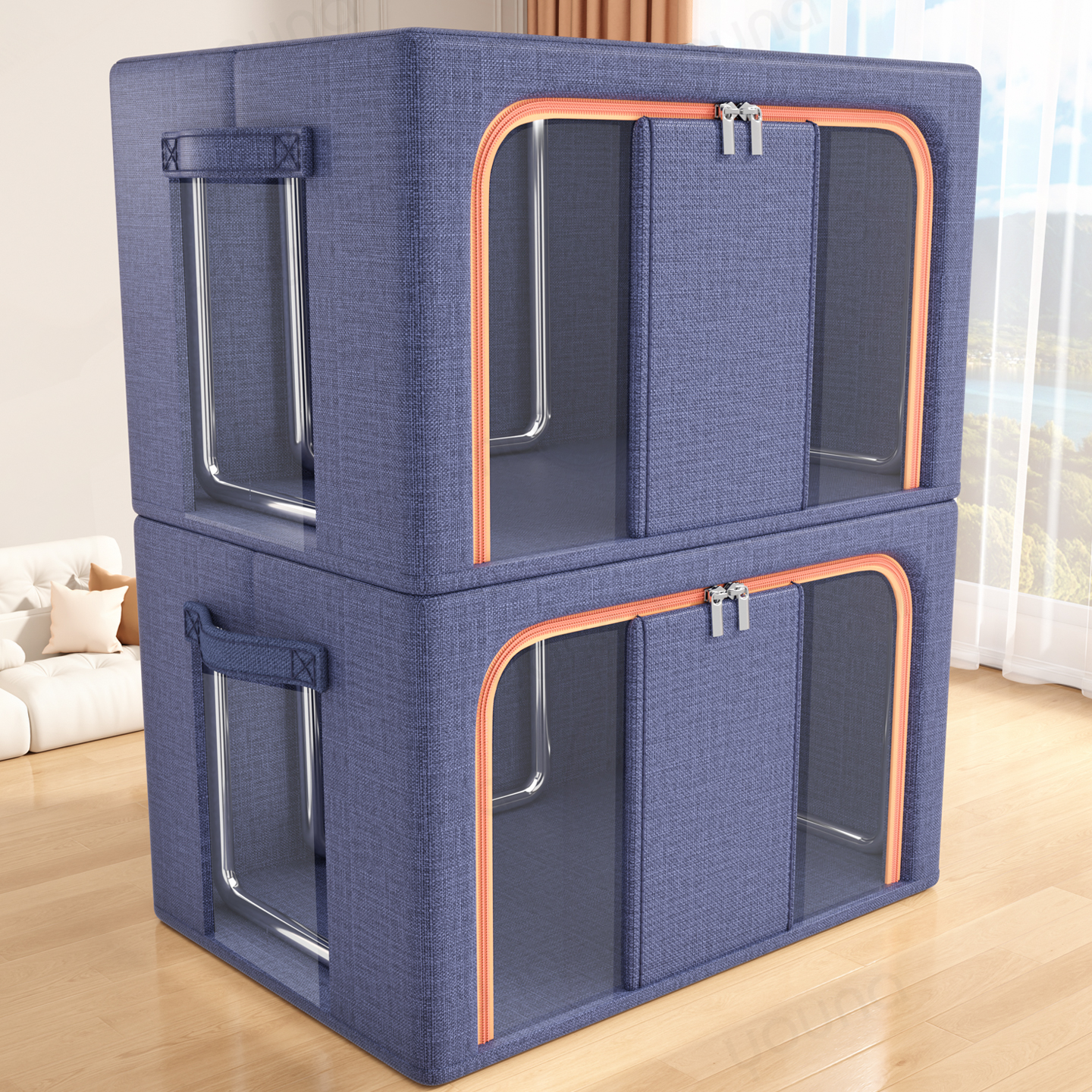 【天猫榜单TOP！】藏青色收纳箱