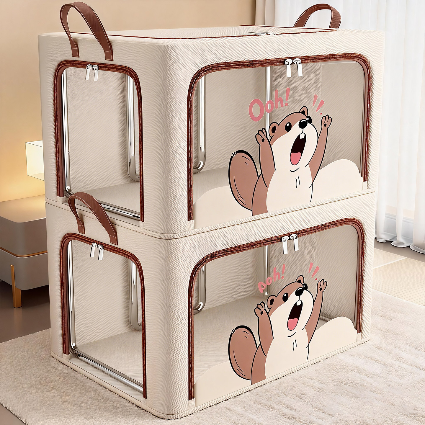 衣服收纳箱被子收纳袋子整理袋换季衣柜大容量透明衣物整理箱神器