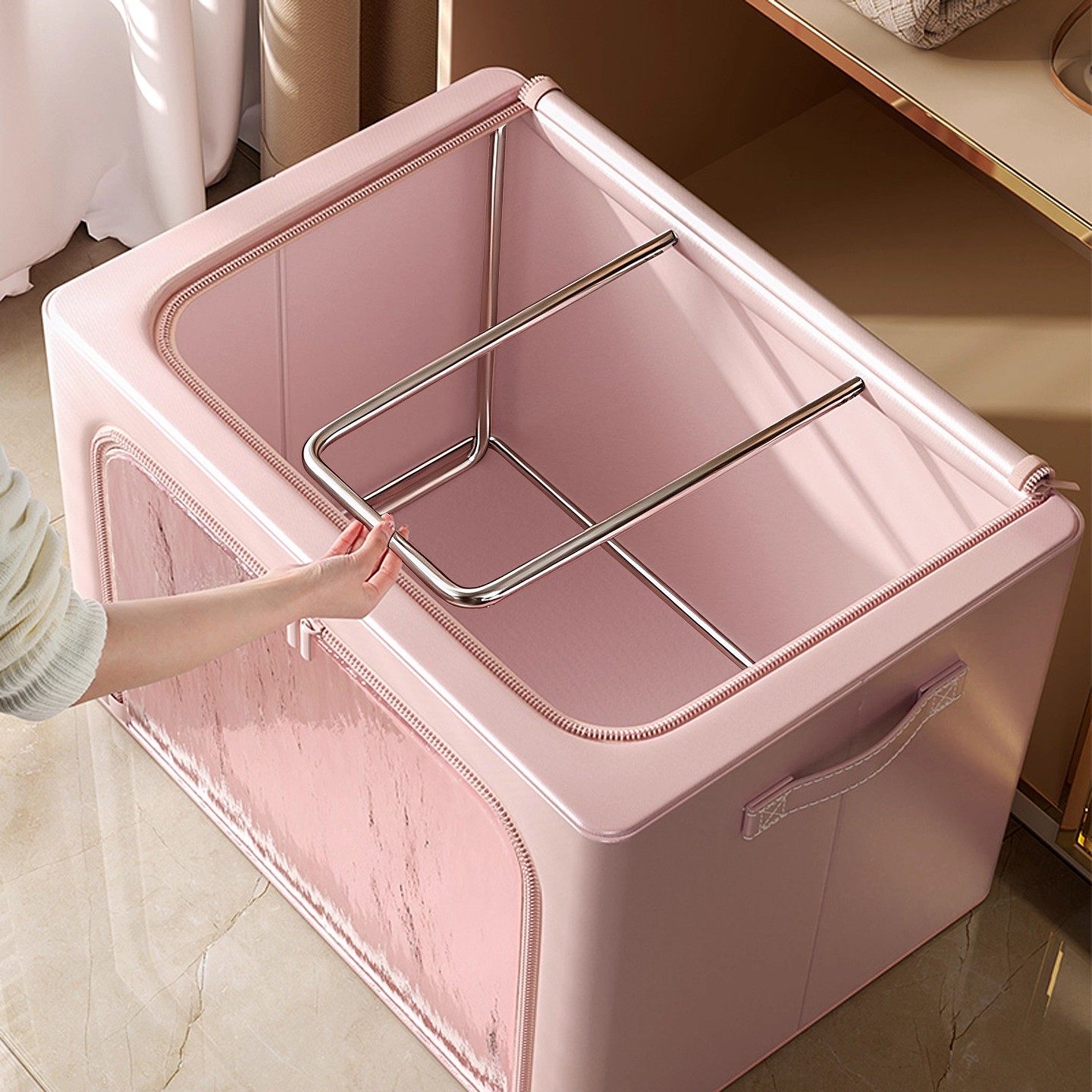 衣服整理箱收纳箱大容量家用衣柜衣物收纳神器布艺储物袋百纳箱子