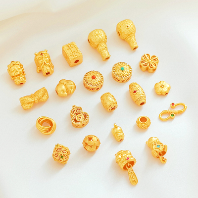 天使街饰品葫芦立体花纹隔珠