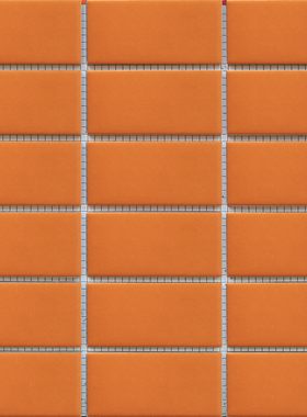 45×95mm外墙砖彩码砖纸皮砖橙色外墙瓷砖通体砖平面釉面砖物业