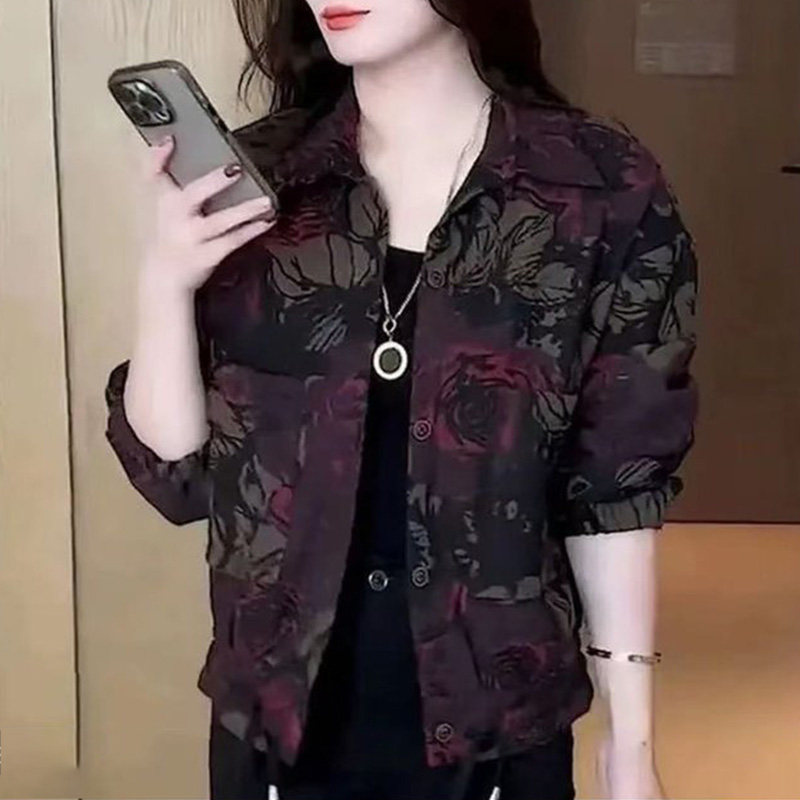 中老年女装2025秋季新款时尚洋气妈妈装外套气质遮肉显瘦长袖上衣
