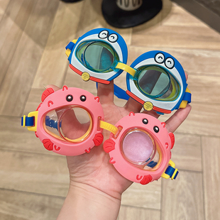 儿童泳镜男童女童潜水游泳眼镜防水防雾高清小框护目镜专业套装 备