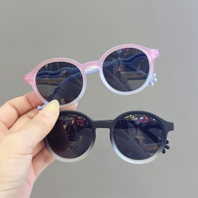 儿童眼镜男女童时尚手掌硅胶偏光太阳镜个性宝宝糖果色遮阳墨镜潮