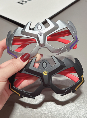 儿童眼镜框男童卡通硅胶软腿钢铁侠眼镜框架男孩潮酷无镜片眼镜架