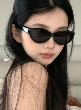 jennie同款墨镜女复古辣妹猫眼小框gm眼镜偏光防紫外线太阳镜小脸