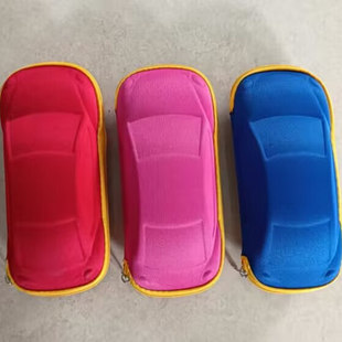 儿童小汽车眼镜盒卡通汽车模型小孩太阳眼镜盒子可爱拉链包玩具盒