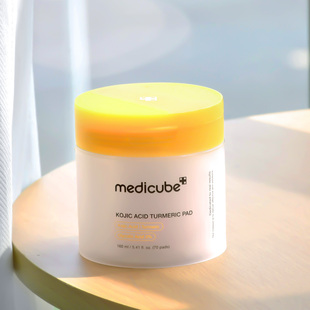 美蒂秋芙medicube曲酸姜黄2%烟酰胺去角质棉片70片 改善暗沉