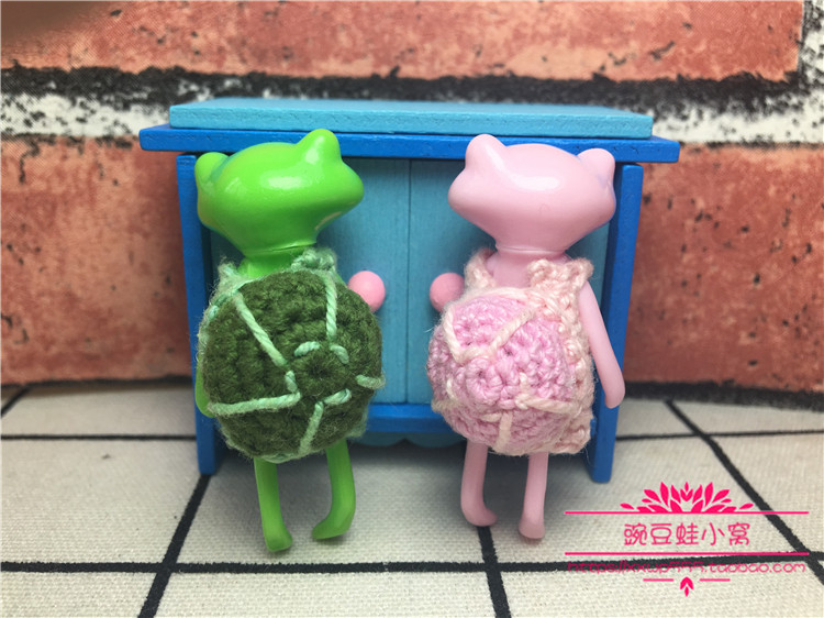 wonder frog 小蛙 迷你蛙 小乌龟 衣服 手工毛线娃衣