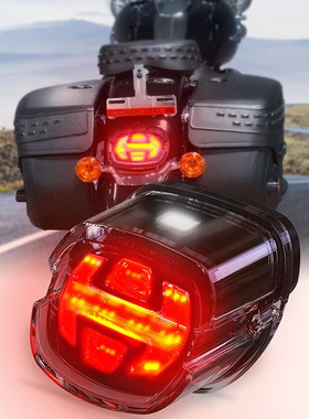 摩托车led尾灯 机车牌照灯刹车灯后尾灯 适用Harley Sportster883