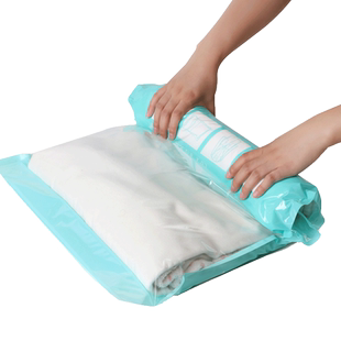 收纳博士出差旅行用手卷挤压式真空压缩袋衣服收纳袋2大4小共6件