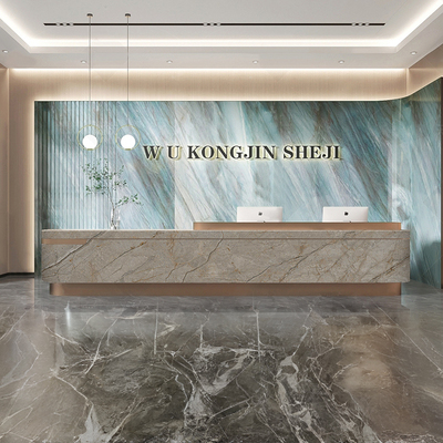 酒店大厅收银台吧台高端定制轻奢公司前台接待台民宿宾馆接待桌