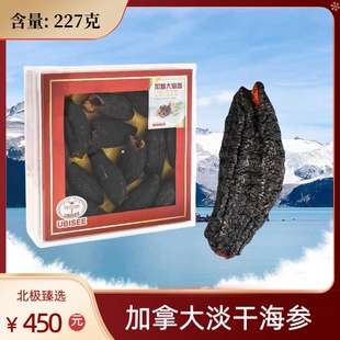【8-10头】加拿大进口海参 淡干圆筒北极参 水晶盒装227克超大个