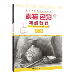 【旗舰正版】素描色彩初级教程(上) 青少年宫美术培训丛书 成人初学者入门到精通零基础自学绘画技法 画静物素描速写范画临摹书籍