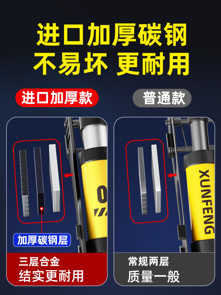 脚踩打气筒新型高压充气泵小轿汽车用车载轮胎气压表脚踏式电瓶车