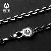 Original Lingzuo 925 Sterling Silver chain S hook Versatile jewelry Necklace Plain silver Retro Do the old Silver ornament Accessories