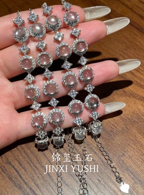 天然水沫玉手链s925银镶嵌时尚小清新设计款高级精致百搭送朋友礼