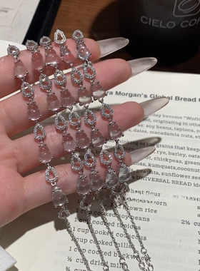 小红署天然水沫玉葫芦手链s925银镶嵌新中式轻奢设计款女