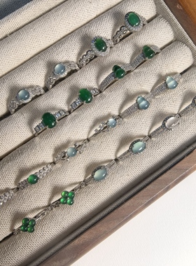 【翡翠上新】天然翡翠戒指女款时尚百搭小众设计感高级轻奢气质