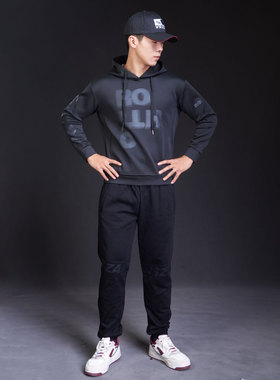 柔猴街头MMA训练运动卫衣格斗健身泰拳击秋冬连帽衫长袖UFC定制