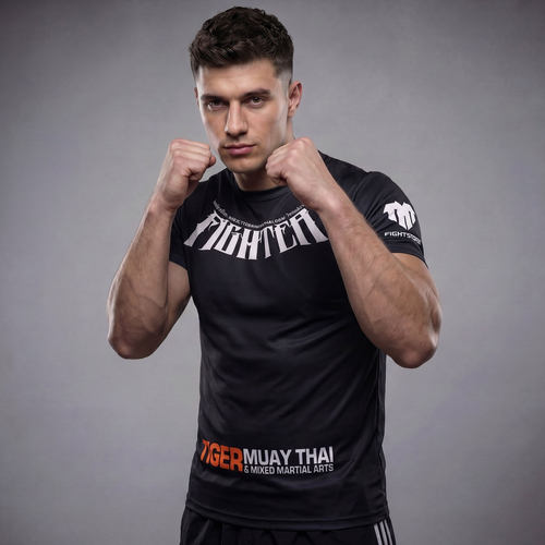 UFC泰拳馆训练运动T恤综合格斗健身MMA搏击速干弹力亲肤短袖外贸