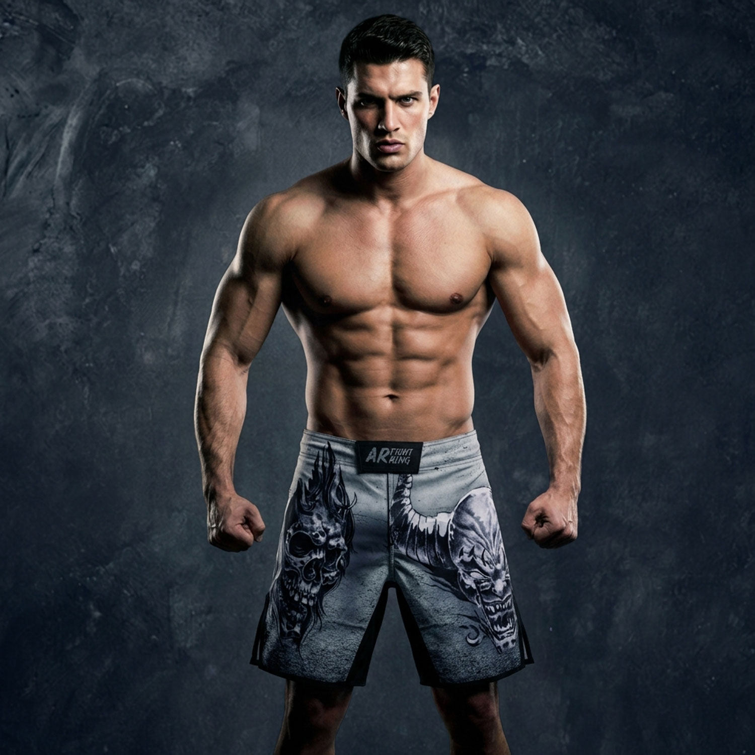 MMA搏击运动定制短裤子UFC男格斗训练健身柔术沙滩比赛泰拳击耐磨