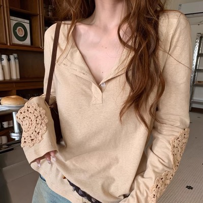 2025秋季新款百搭长袖T恤上衣