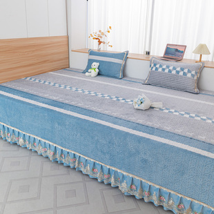 大炕床单防滑牛奶绒榻榻米床盖铺炕专用大尺寸炕毯农村火炕垫土炕