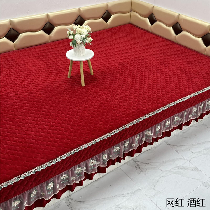 定制榻榻米牛奶绒宝宝绒床盖加厚夹棉床单冬季农村土炕大炕盖防滑,床上用品,床盖,淘宝优惠券,粉丝福利购,淘宝优惠卷