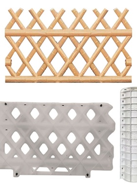 竹篱笆围栏模具 仿竹篱笆模具 草坪花园仿藤仿竹栅栏磨具1米*70.4