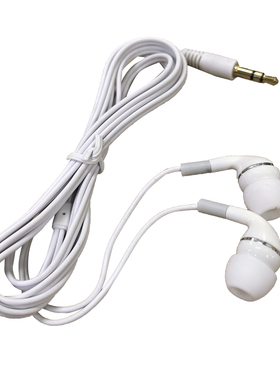 有线MP3耳机3.5mm口圆头电脑通用耳塞入耳式随身听收音机MP5音乐