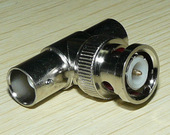 1路信号分2路 BNC母接头 监控配件 BNC公转2 BNC一分二转接头