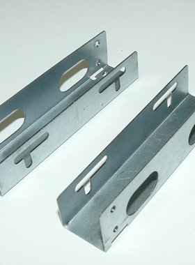 台式机箱光驱位5.25寸转3.5寸硬盘托架固定转硬盘金属支架 1对2个