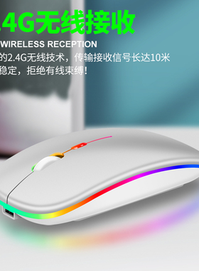 蝰蛇BM110可充电2.4G无线鼠标静音无声可爱超薄台式机笔记本电脑